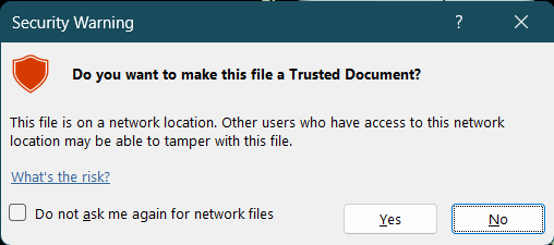 Trust File Prompt
