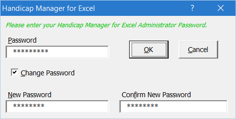 Change Administrator Password
