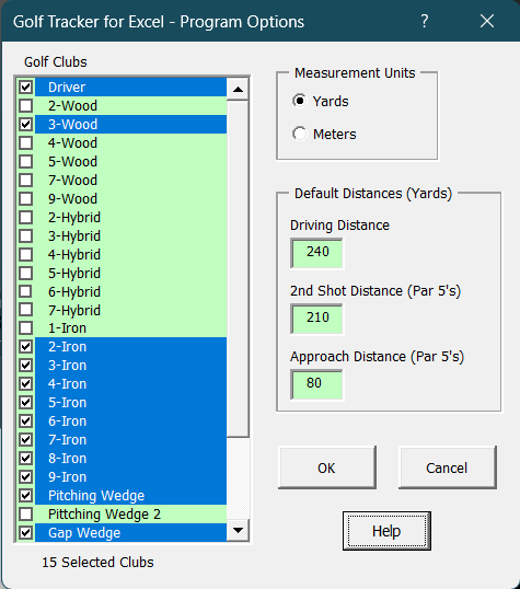 Program Options